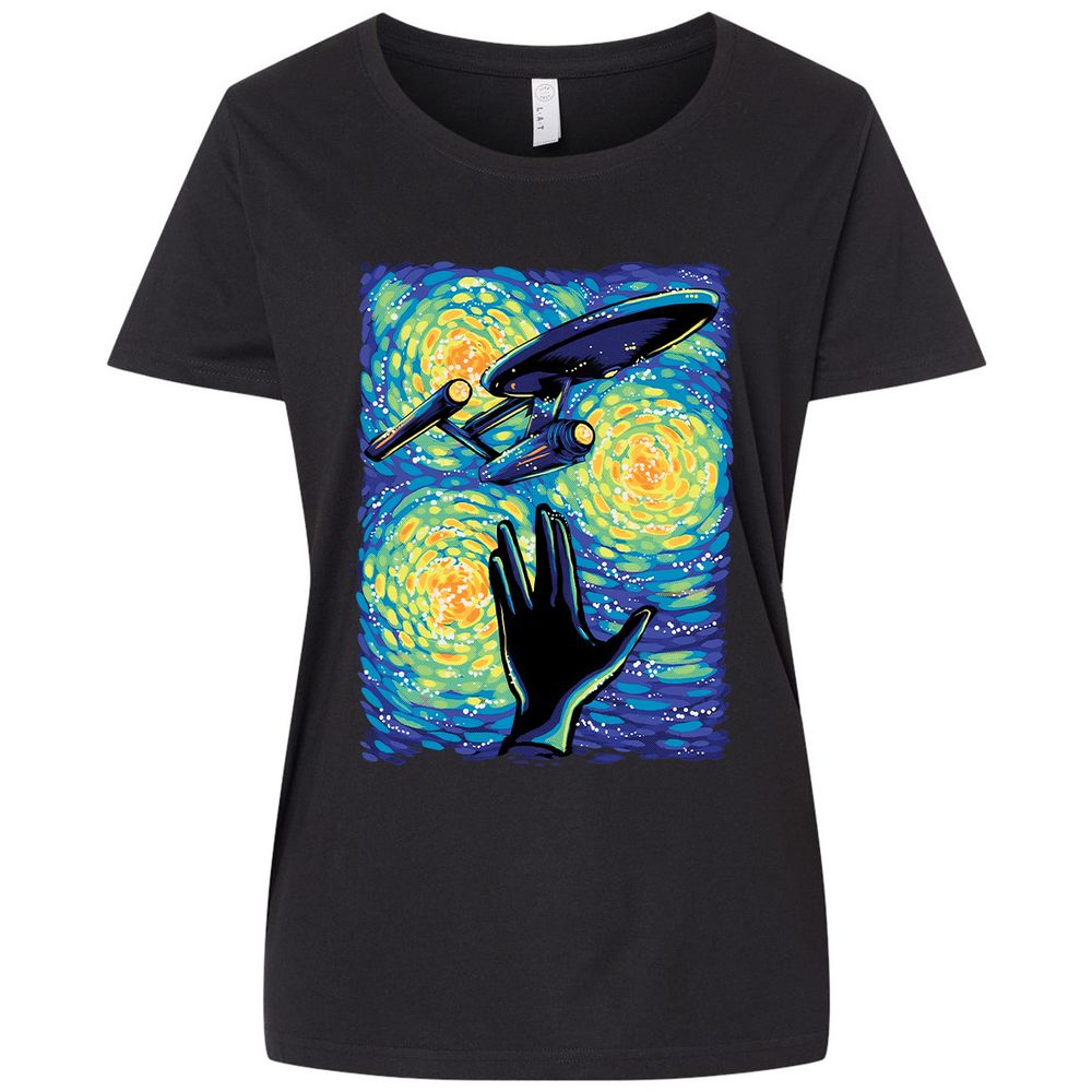 Ladies Curvy Jersey - E9J15BFC - Blended Black - 1