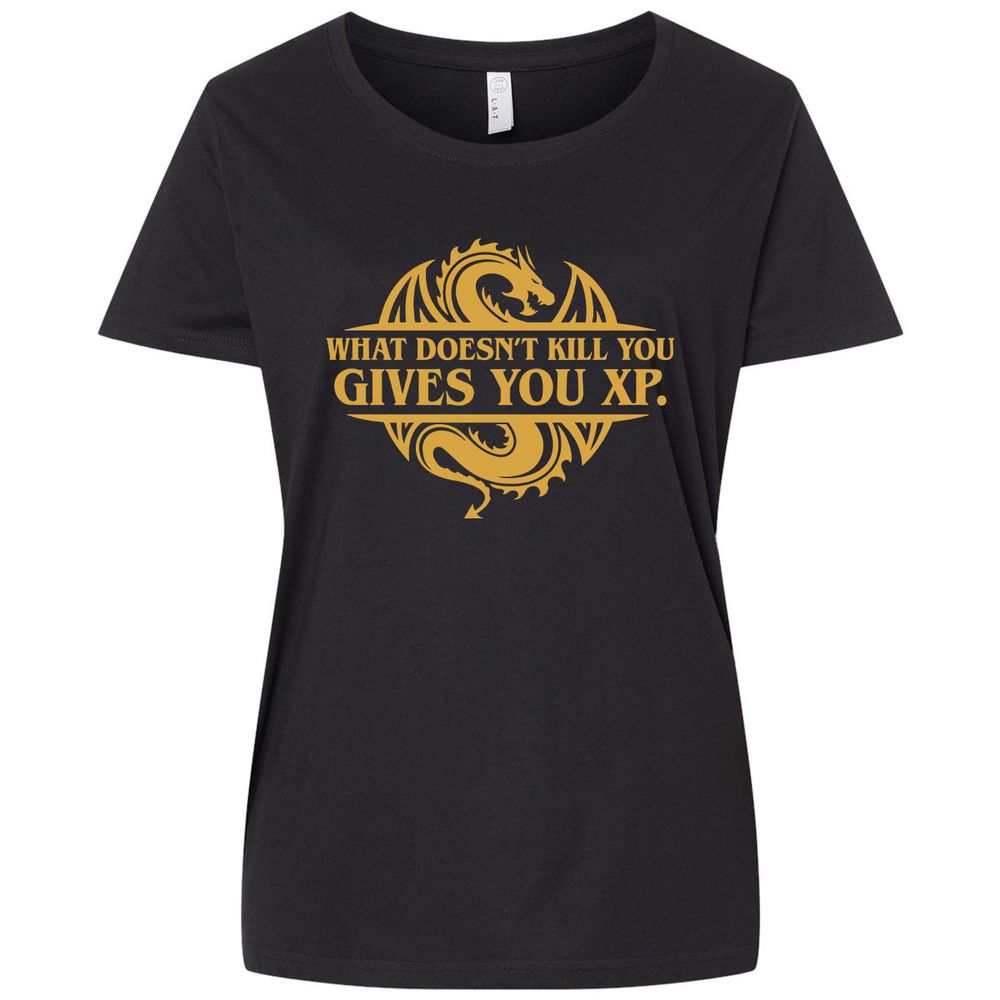 Ladies Curvy Jersey - JKXJ9TKL - Blended Black - 1