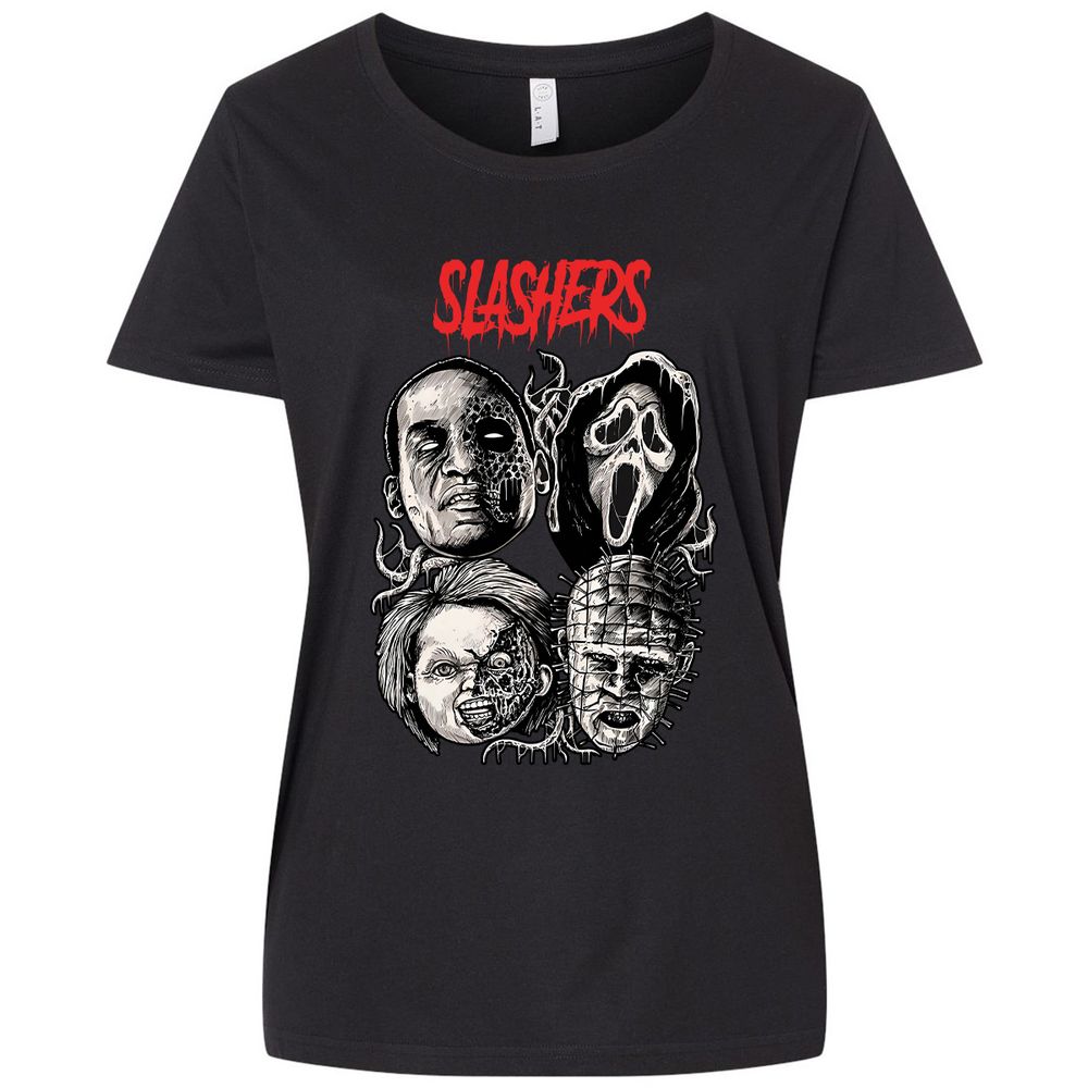 Ladies Curvy Jersey - WFW6PWX9 - Blended Black - 1