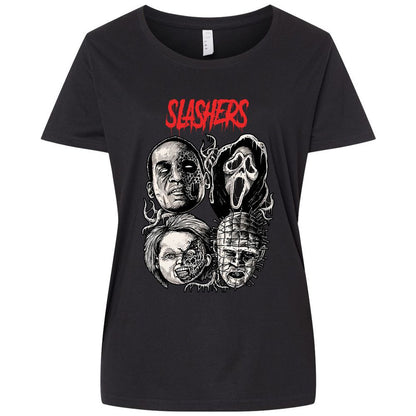 Ladies Curvy Jersey - WFW6PWX9 - Blended Black - 1