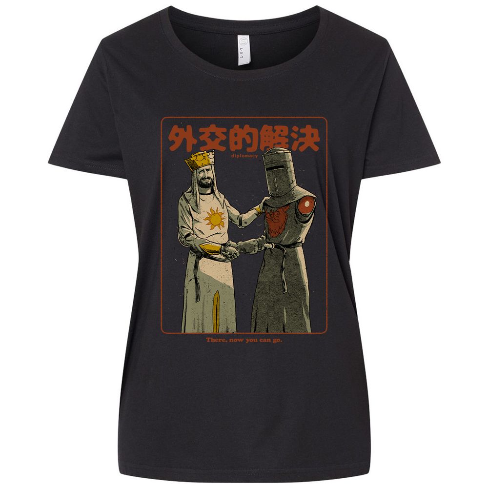 Ladies Curvy Jersey - JUYYA8ZE - Blended Black - 1