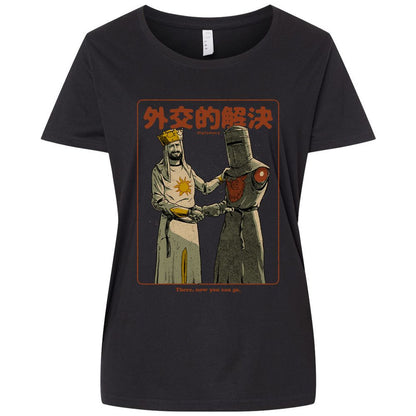 Ladies Curvy Jersey - JUYYA8ZE - Blended Black - 1