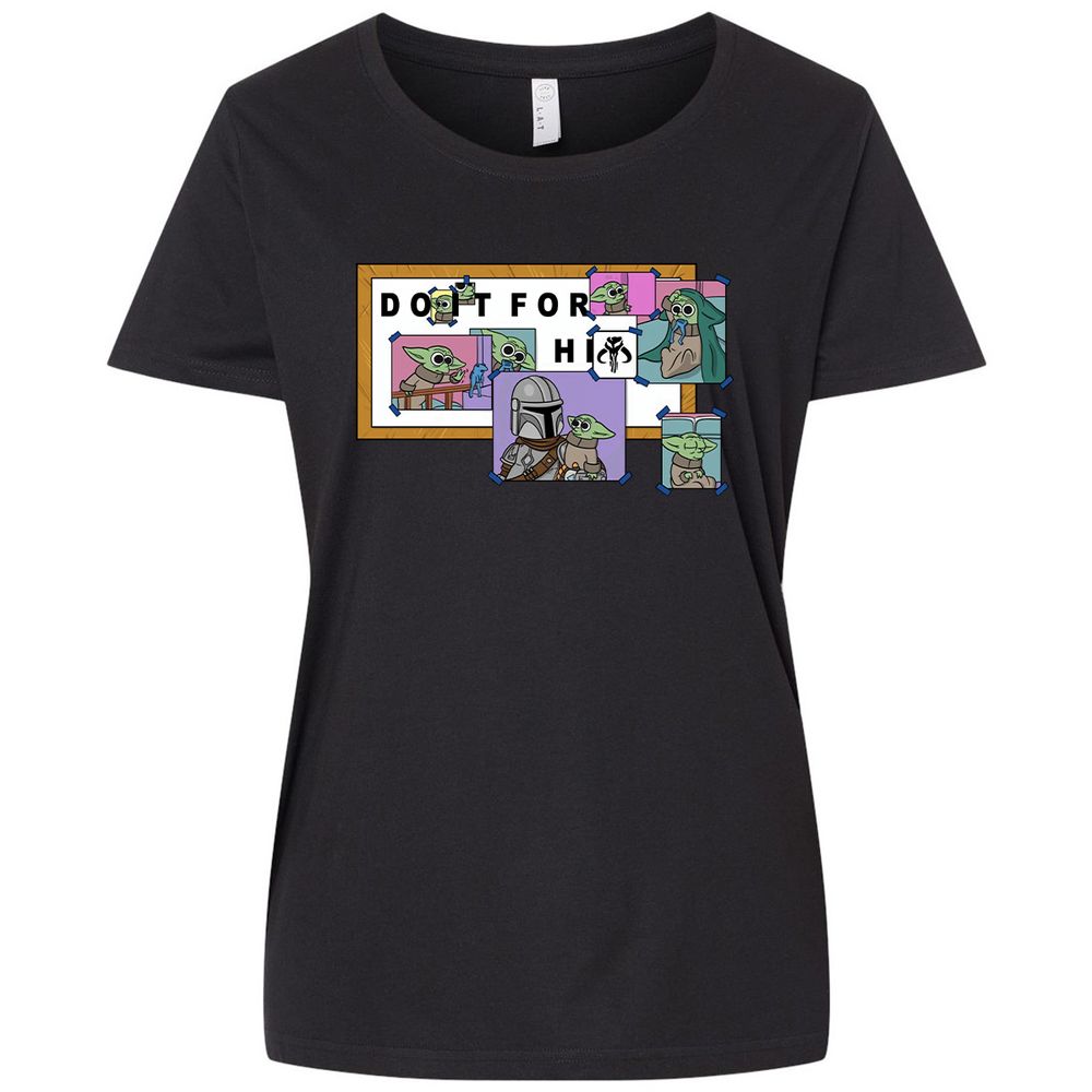 Ladies Curvy Jersey - XLLQV2WQ - Blended Black - 1