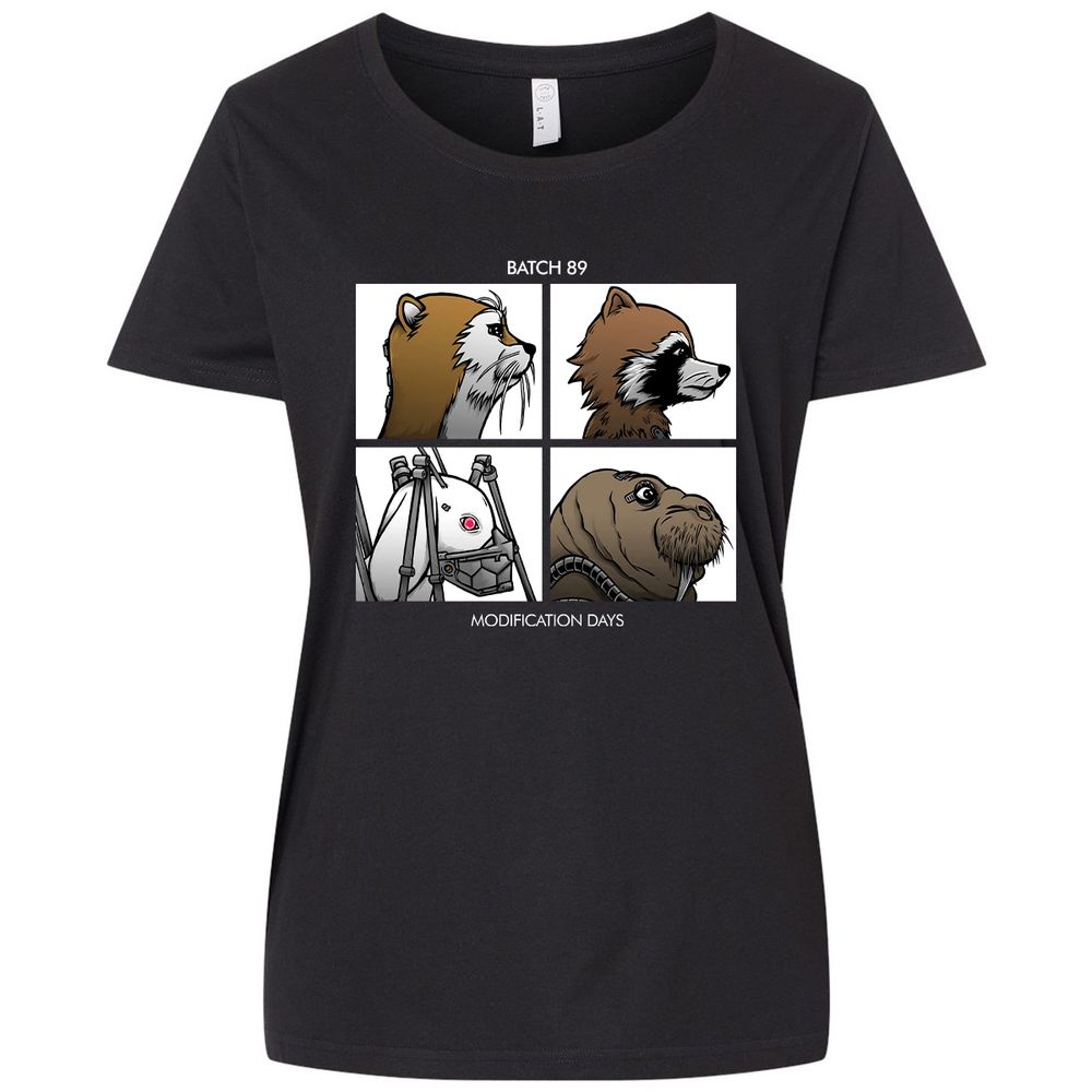 Ladies Curvy Jersey - QEYFZ5SB - Blended Black - 1