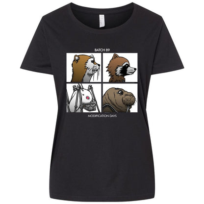 Ladies Curvy Jersey - QEYFZ5SB - Blended Black - 1