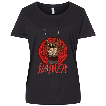 Ladies Curvy Jersey - RZEXJMFV - Blended Black - 1