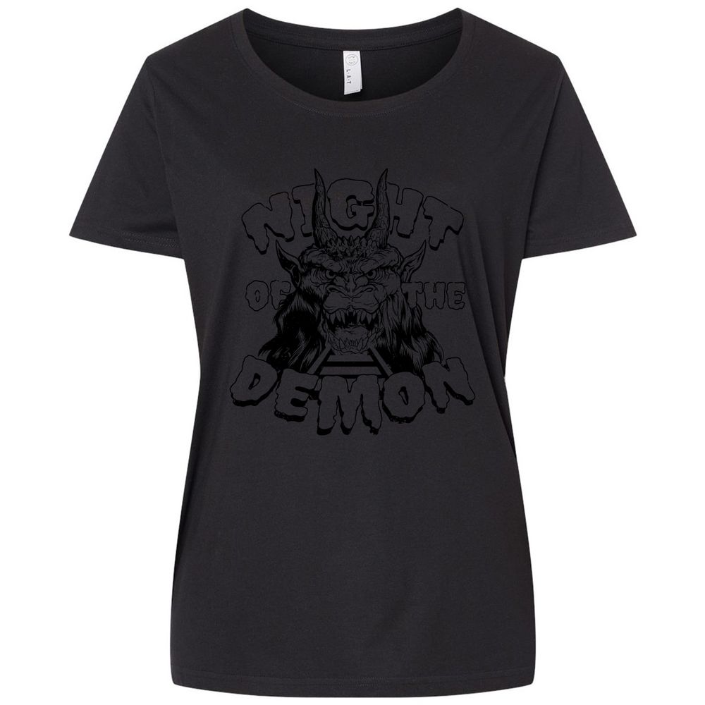 Ladies Curvy Jersey - CUDFGDFH - Blended Black - 1