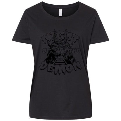 Ladies Curvy Jersey - CUDFGDFH - Blended Black - 1