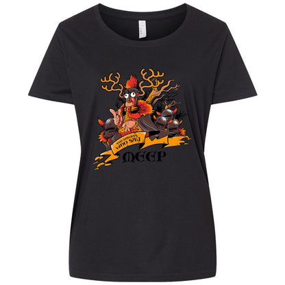 Ladies Curvy Jersey - 4SPL8JMM - Blended Black - 1