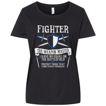 Ladies Curvy Jersey - VD1AQRTF - Blended Black - 1