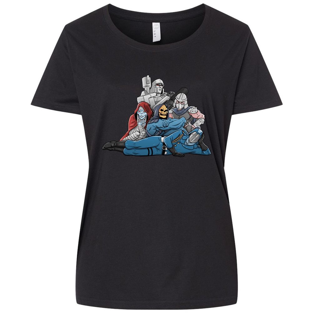 Ladies Curvy Jersey - 5QDKQ34T - Blended Black - 1