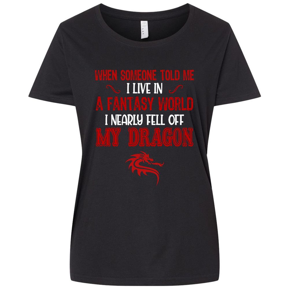 Ladies Curvy Jersey - B6SRM999 - Blended Black - 1