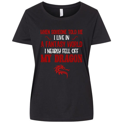 Ladies Curvy Jersey - B6SRM999 - Blended Black - 1