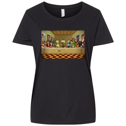 Ladies Curvy Jersey - W925JJ8M - Blended Black - 1