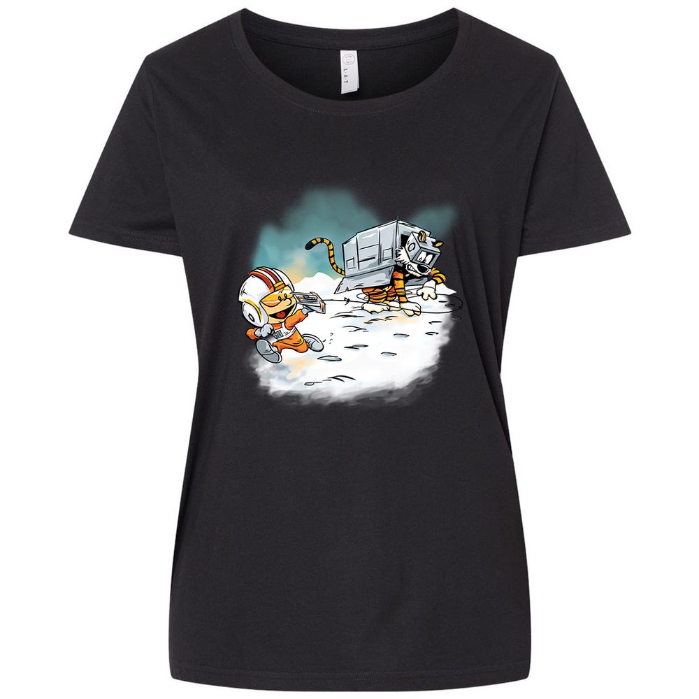 Ladies Curvy Jersey - 9CAUKCZ3 - Blended Black - 1