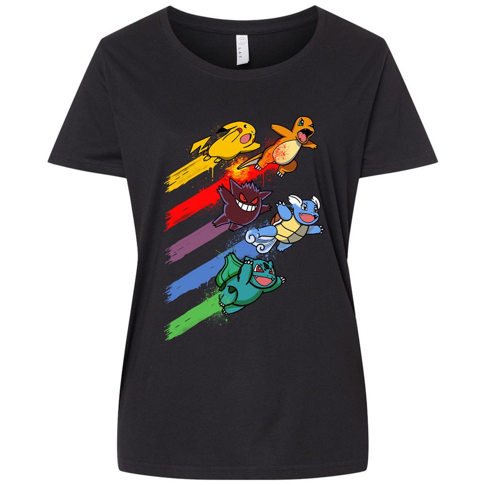 Ladies Curvy Jersey - 1E7LVCLP - Blended Black - 1