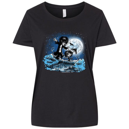 Ladies Curvy Jersey - 8M5FXSTL - Blended Black - 1