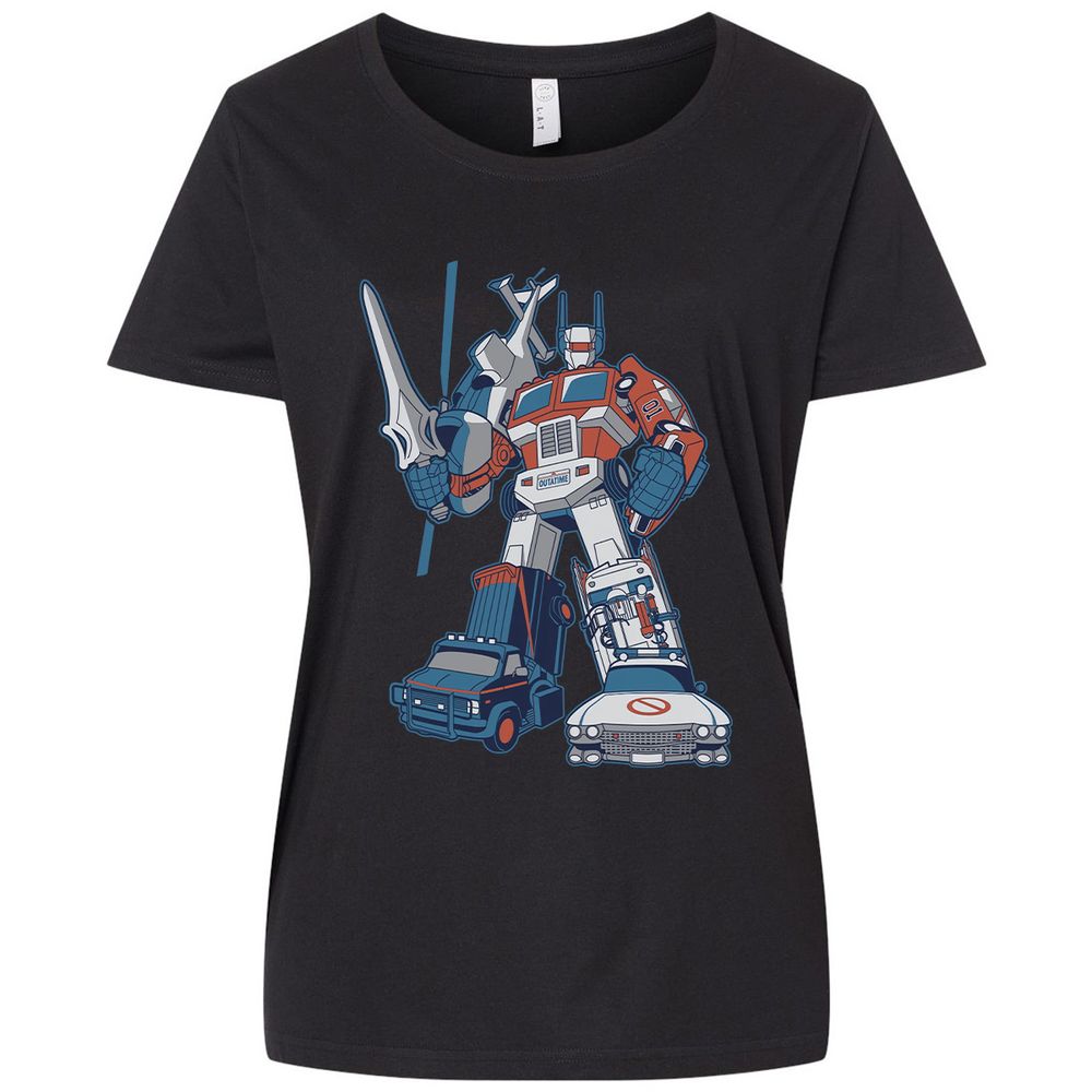 Ladies Curvy Jersey - 8LJCFTX9 - Blended Black - 1