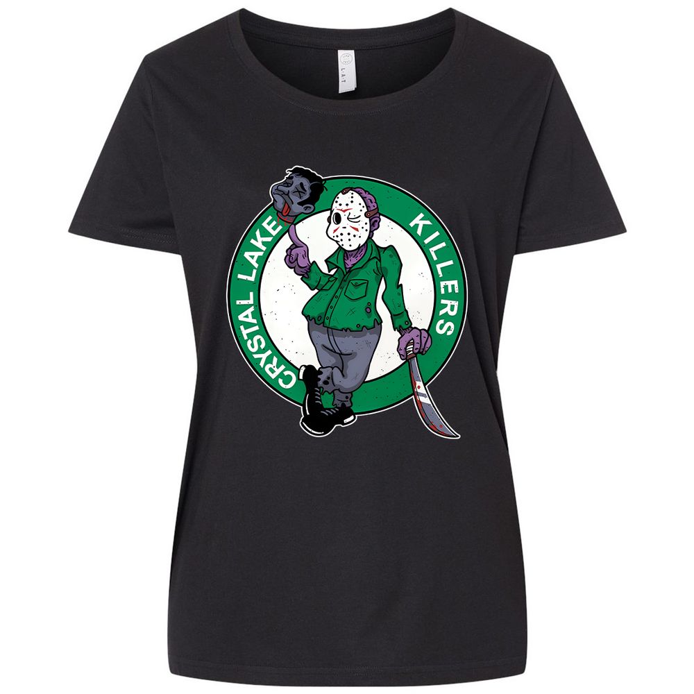 Ladies Curvy Jersey - Y6MK3JCQ - Blended Black - 1