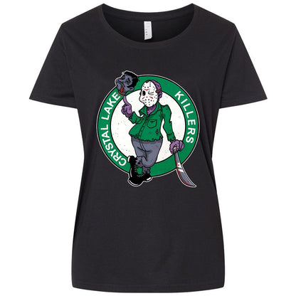 Ladies Curvy Jersey - Y6MK3JCQ - Blended Black - 1