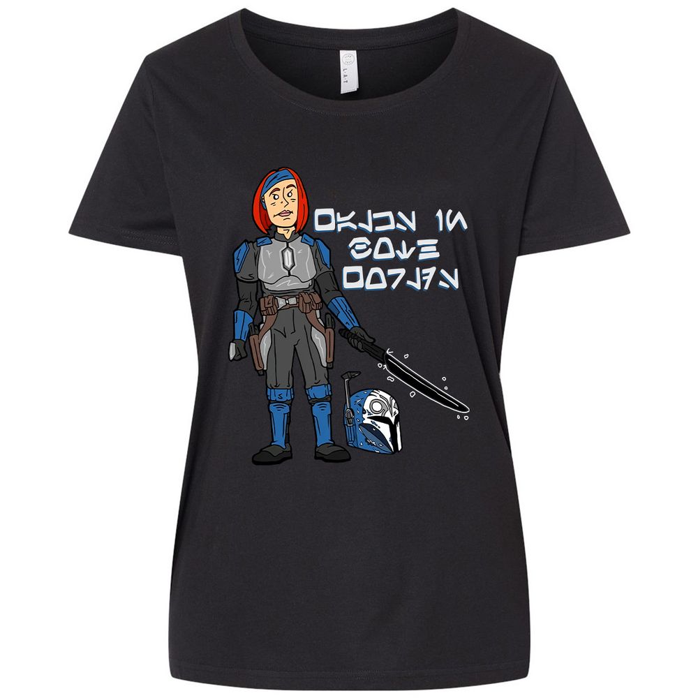 Ladies Curvy Jersey - 9BE1G7D8 - Blended Black - 1