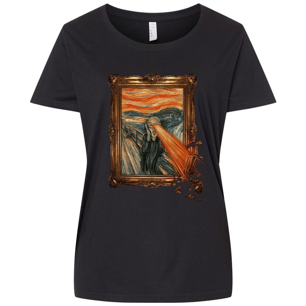 Ladies Curvy Jersey - X8RE9MYF - Blended Black - 1