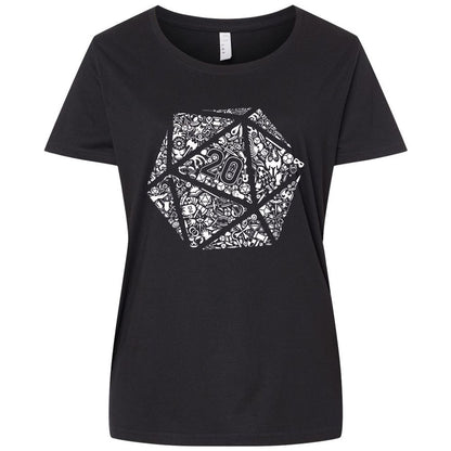 Ladies Curvy Jersey - LJXKDLNG - Blended Black - 1