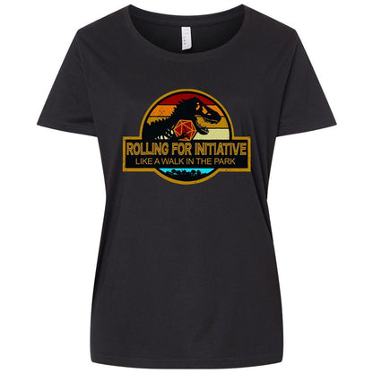 Ladies Curvy Jersey - 6WH1RFHP - Blended Black - 1