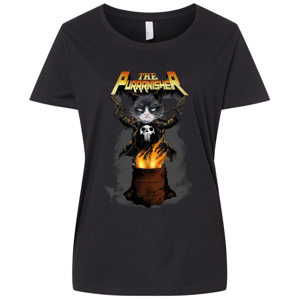 Ladies Curvy Jersey - T8YV5QEQ - Blended Black - 1