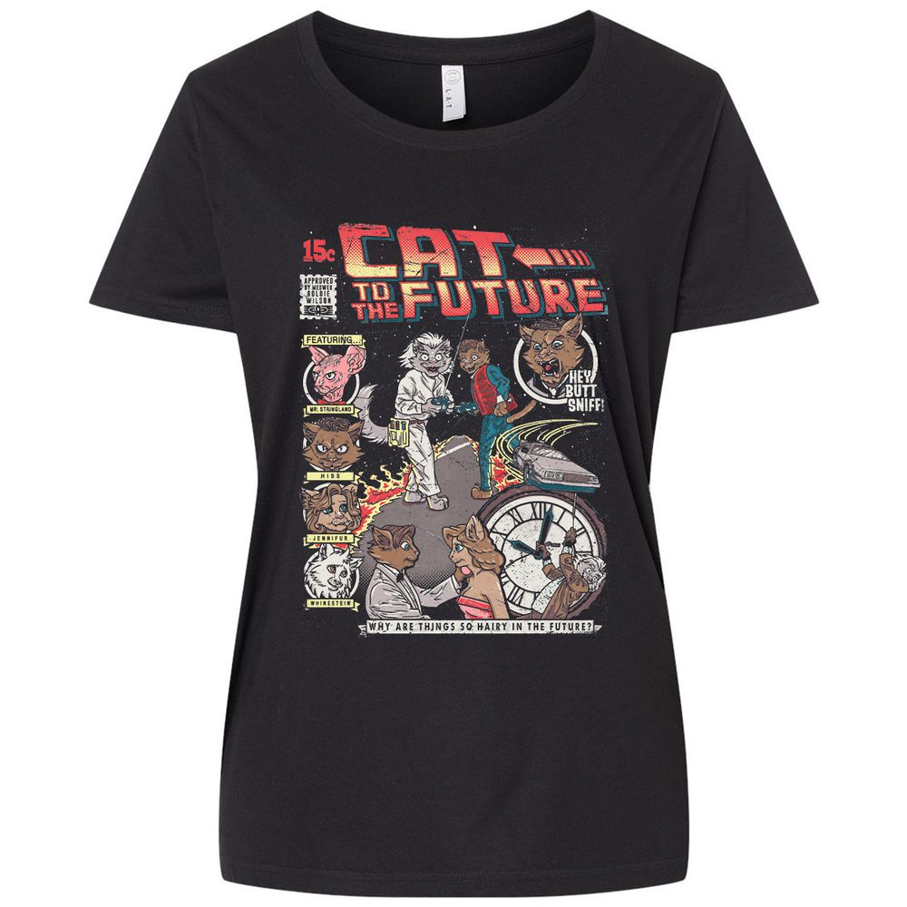 Ladies Curvy Jersey - 1XD6A31Q - Blended Black - 1