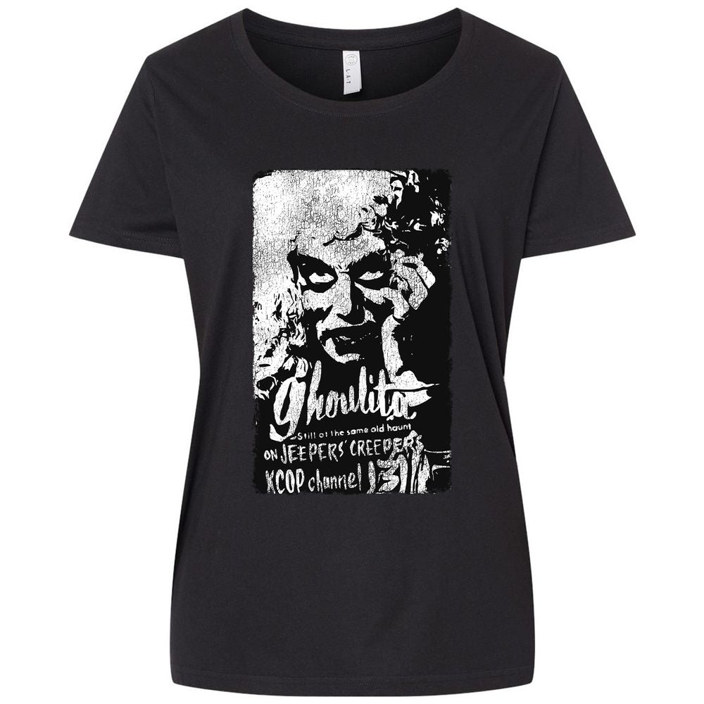 Ladies Curvy Jersey - 9C1ZPTAU - Blended Black - 1