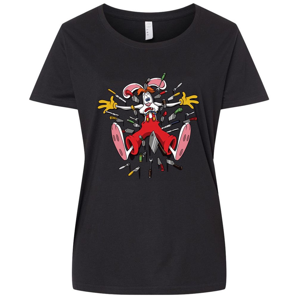 Ladies Curvy Jersey - HU6CUUQY - Blended Black - 1