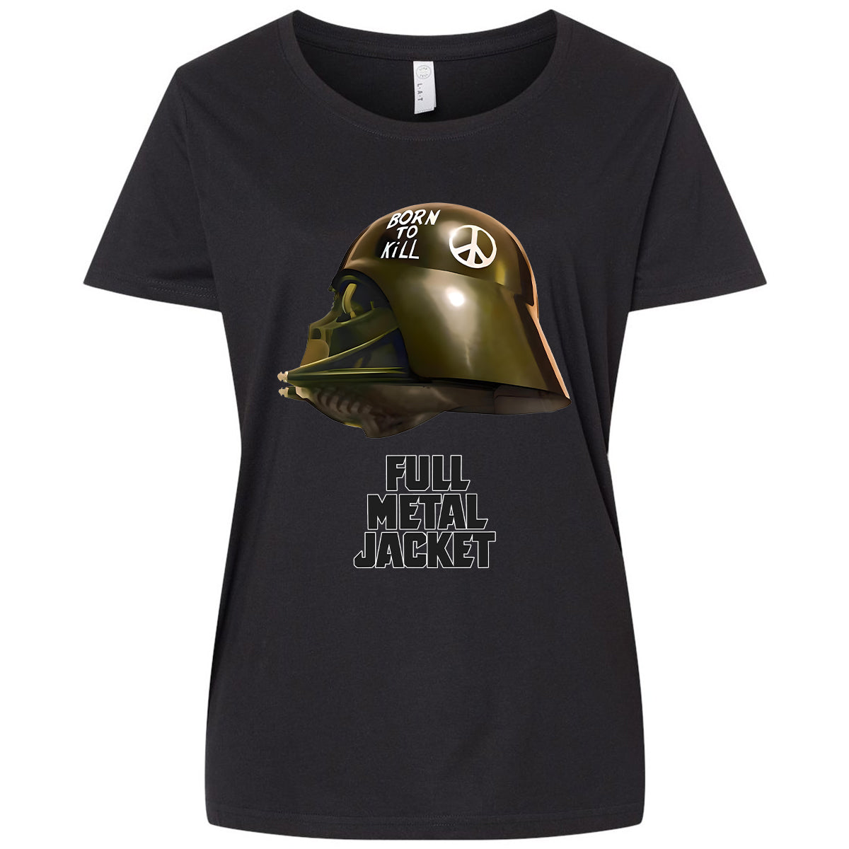 Ladies Curvy Jersey - WTRT6T34 - Blended Black - 1