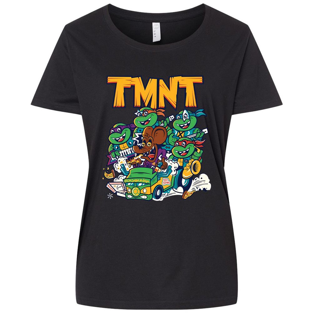 Ladies Curvy Jersey - 4SPPC7AS - Blended Black - 1