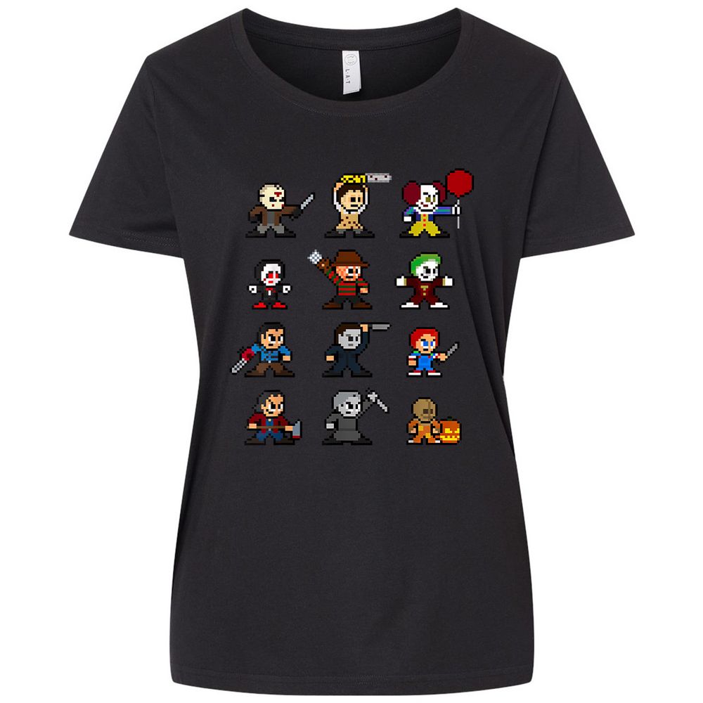 Ladies Curvy Jersey - AZ69LCJ4 - Blended Black - 1