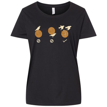 Ladies Curvy Jersey - 7VULF7S6 - Blended Black - 1