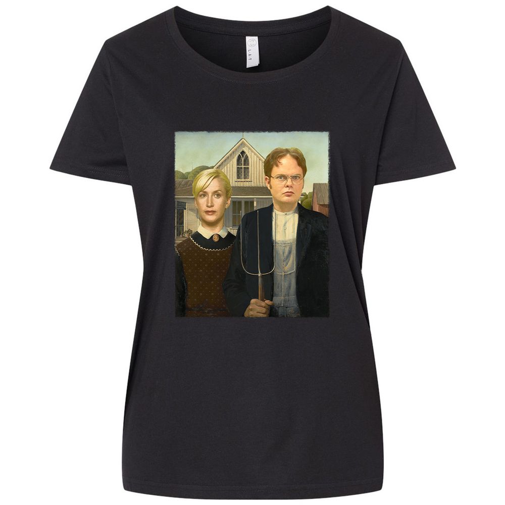 Ladies Curvy Jersey - 8ZXR7676 - Blended Black - 1