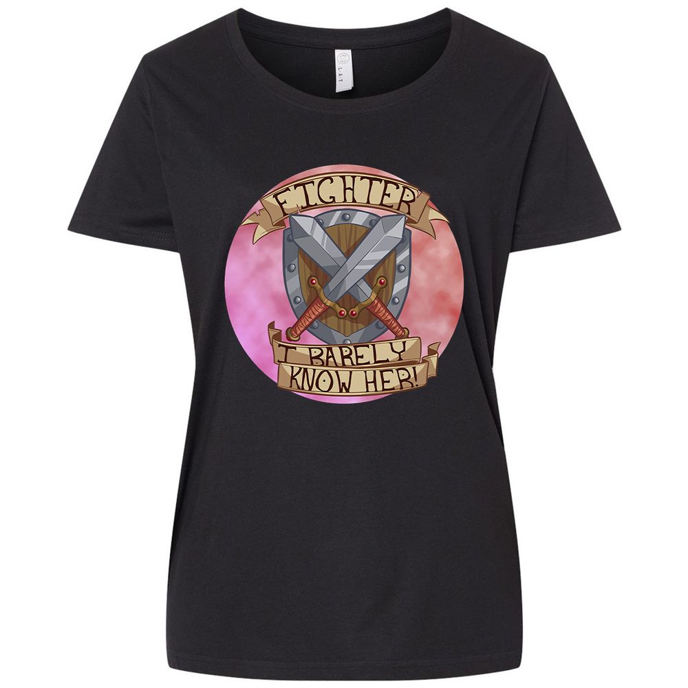 Ladies Curvy Jersey - K39A9XKM - Blended Black - 1