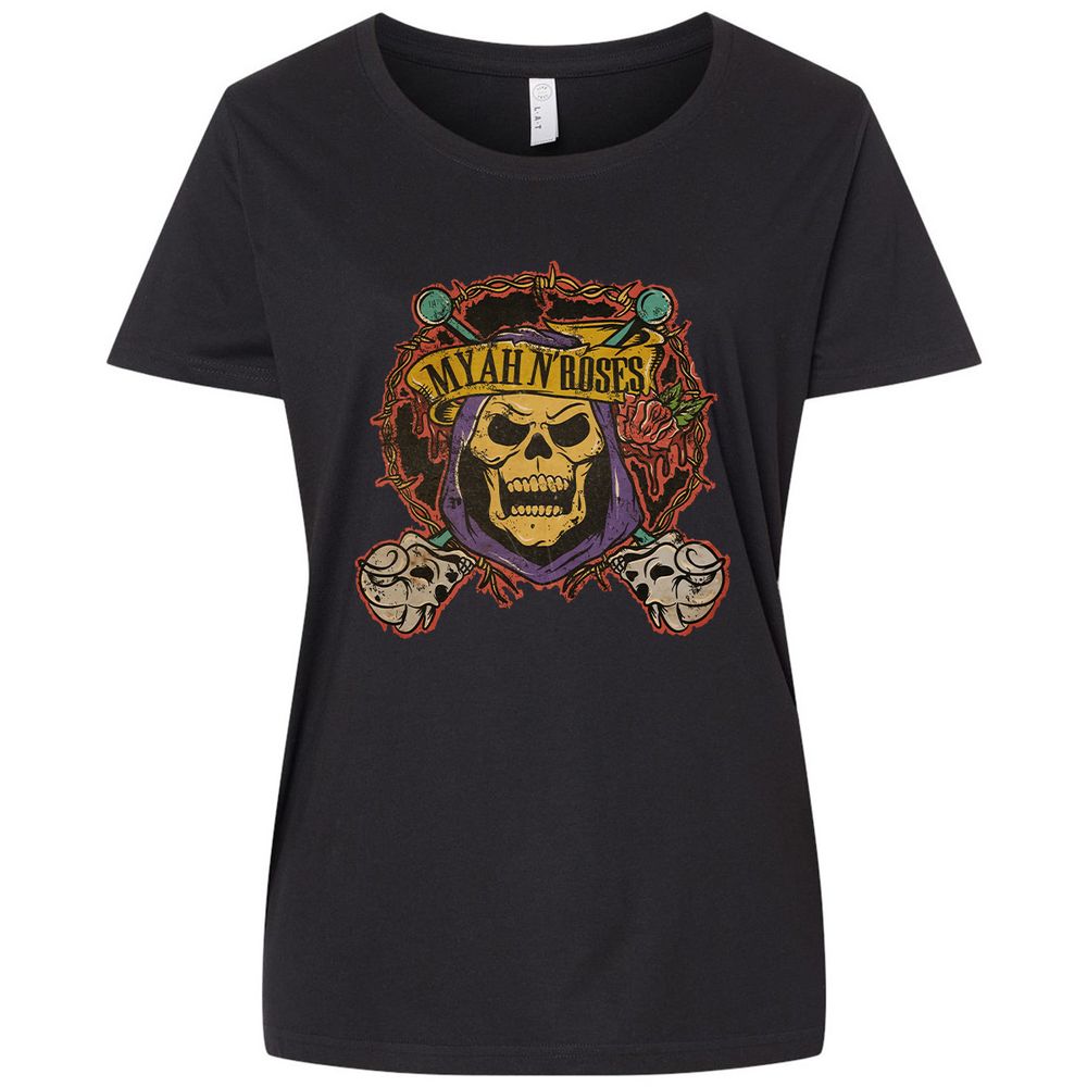 Ladies Curvy Jersey - 5H7RJ79B - Blended Black - 1