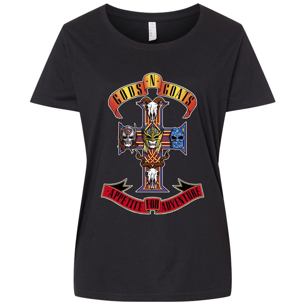 Ladies Curvy Jersey - ANRDPQBZ - Blended Black - 1