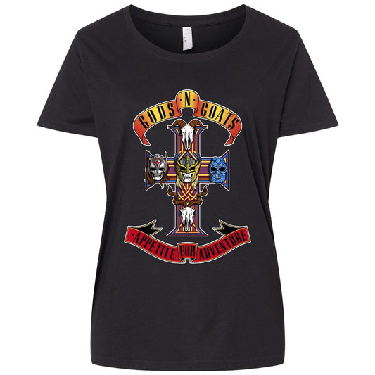 Ladies Curvy Jersey - ANRDPQBZ - Blended Black - 1