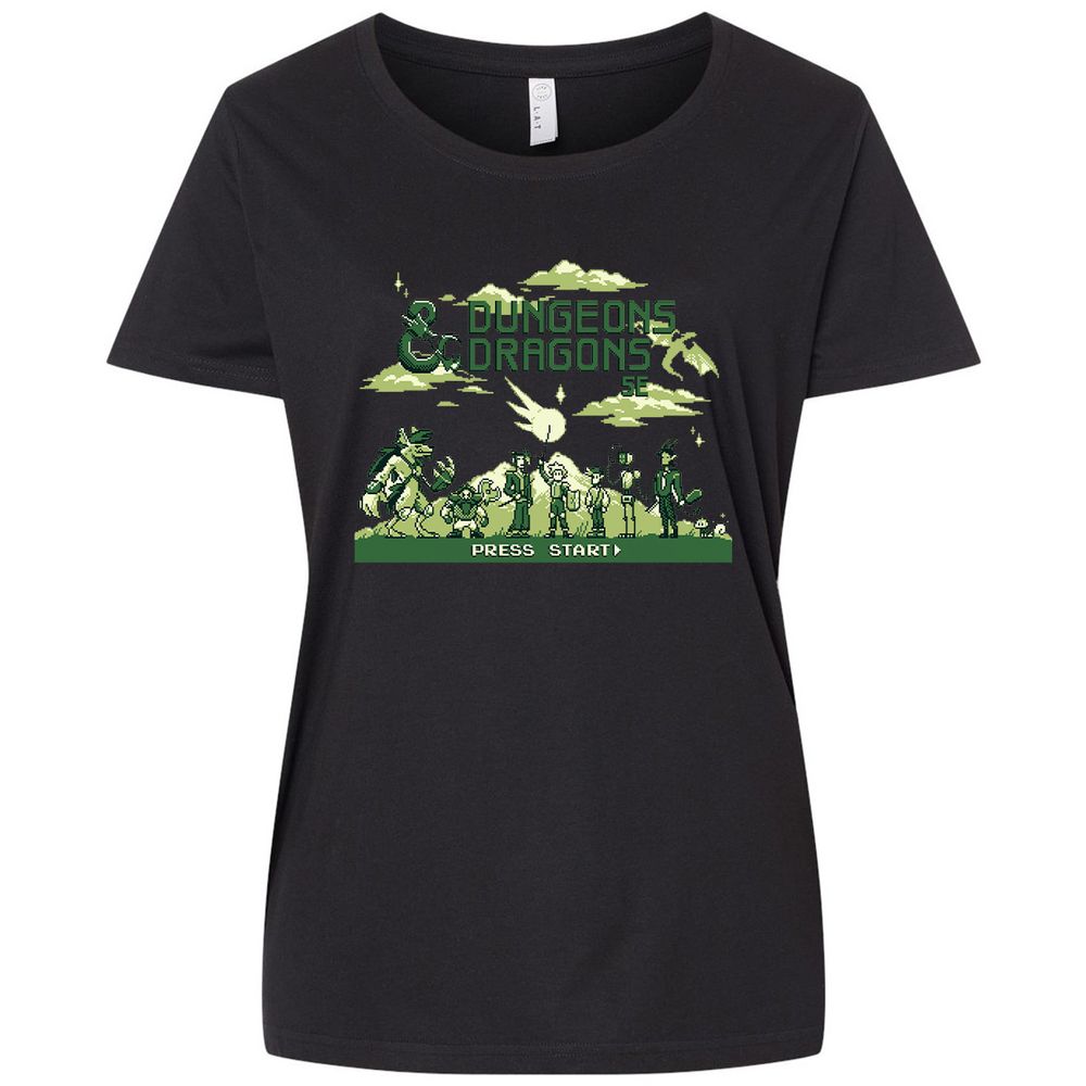 Ladies Curvy Jersey - X5N5EUE3 - Blended Black - 1