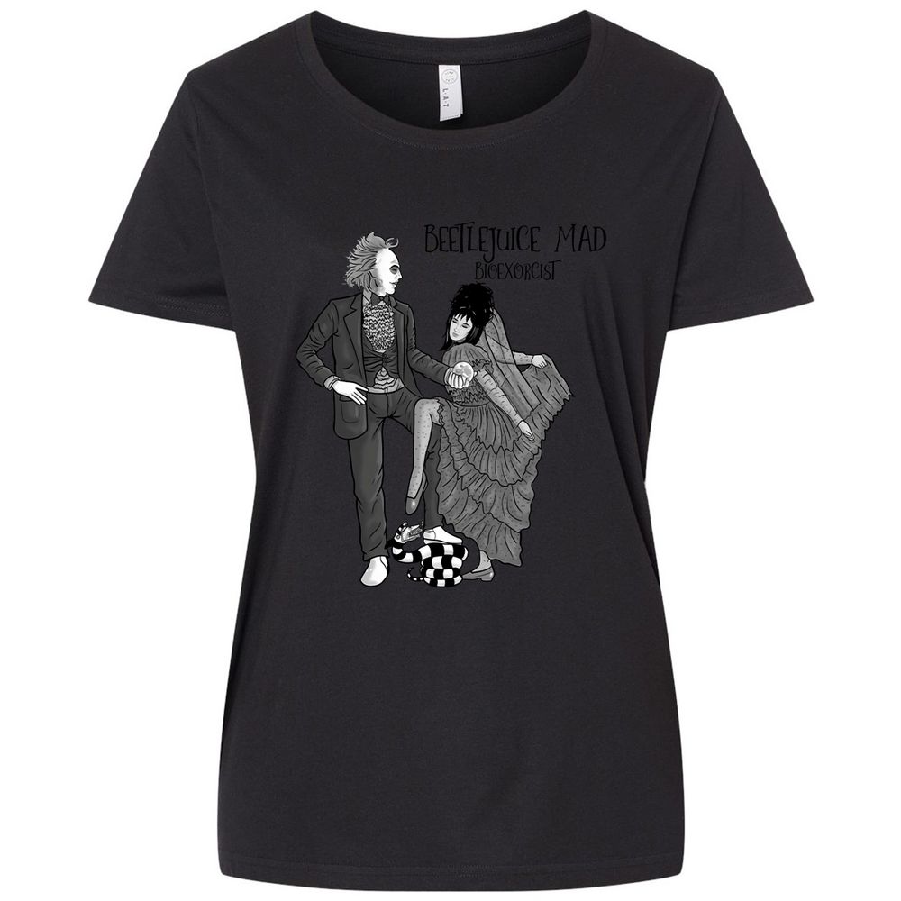 Ladies Curvy Jersey - 12QZT7GR - Blended Black - 1