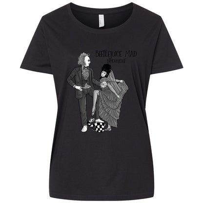 Ladies Curvy Jersey - 12QZT7GR - Blended Black - 1