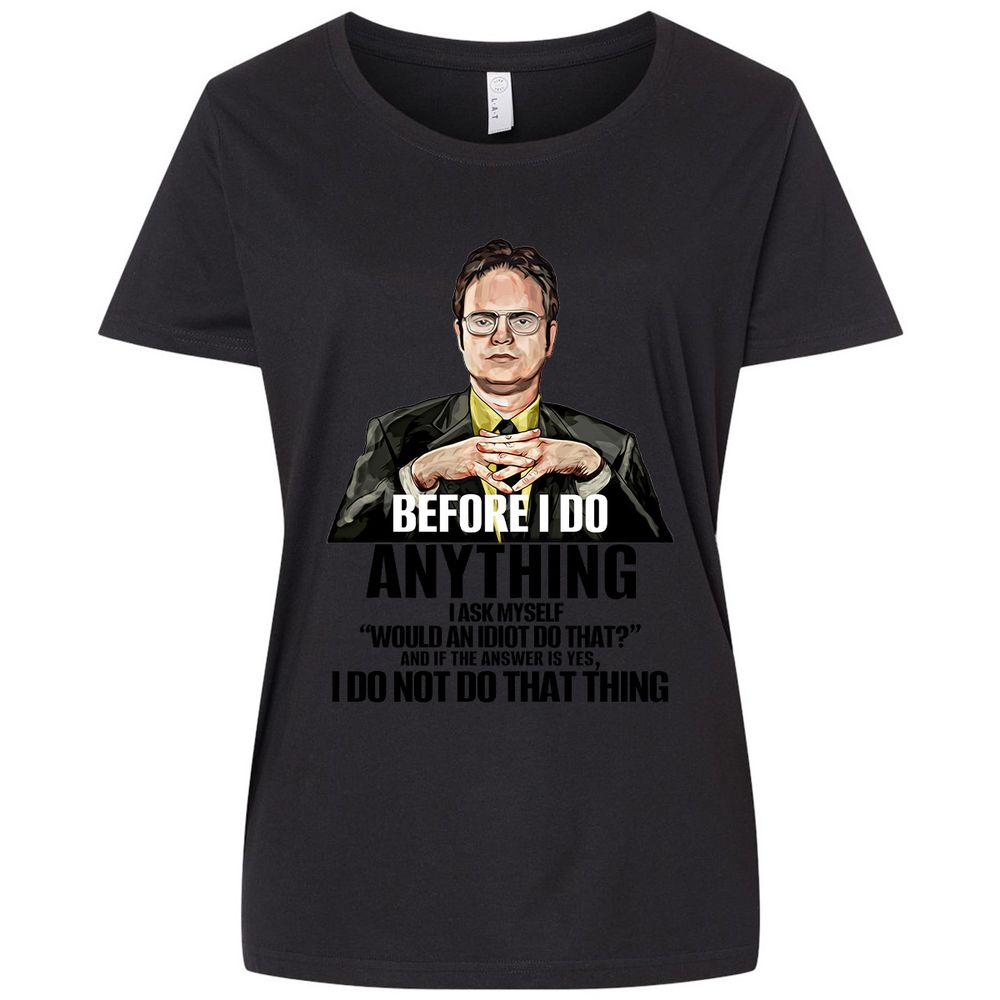 Ladies Curvy Jersey - LV6WFBSM - Blended Black - 1