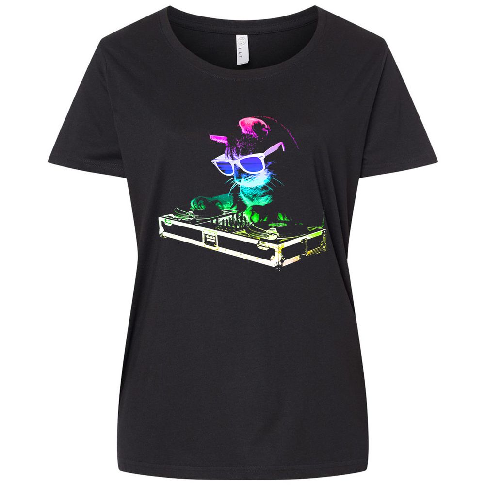 Ladies Curvy Jersey - LNS8RU3E - Blended Black - 1