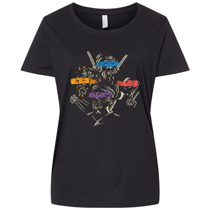 Ladies Curvy Jersey - T47LF3LK - Blended Black - 1