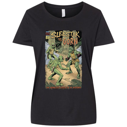 Ladies Curvy Jersey - VVV4W2DB - Blended Black - 1