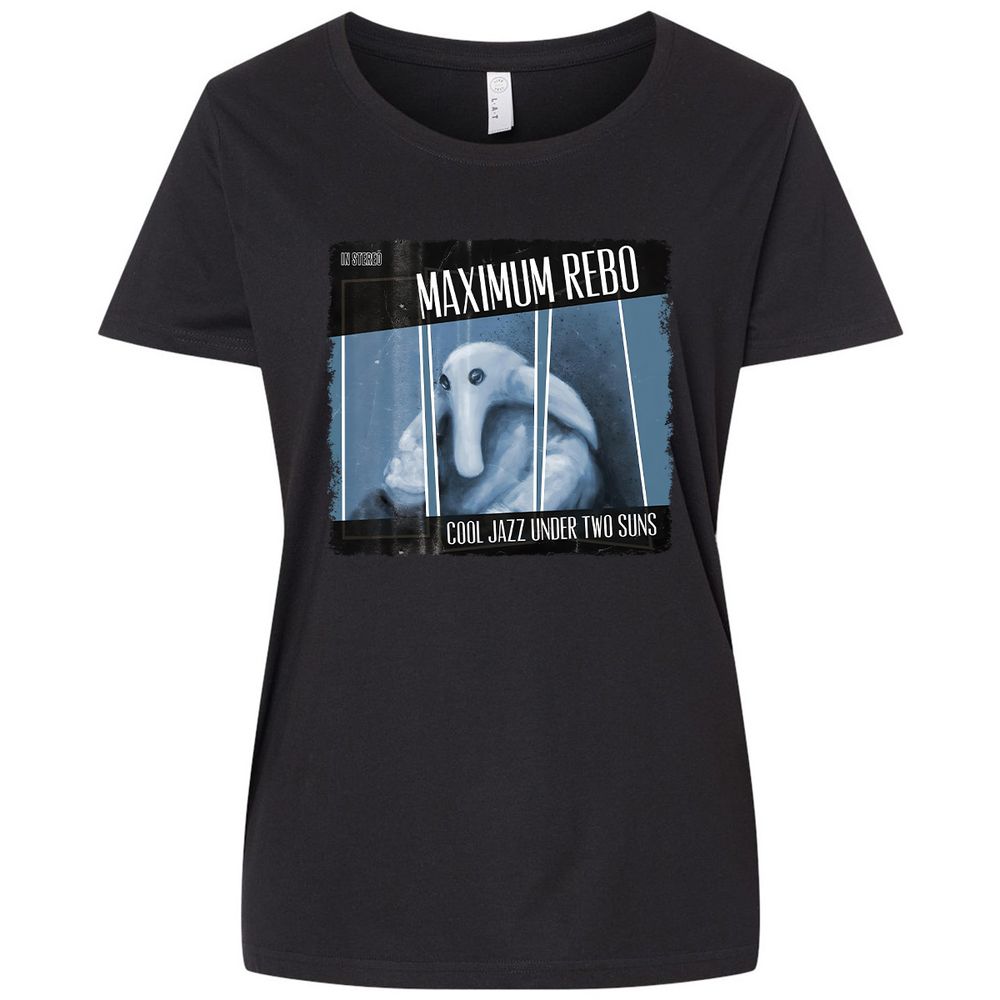 Ladies Curvy Jersey - 24Q8CSTT - Blended Black - 1