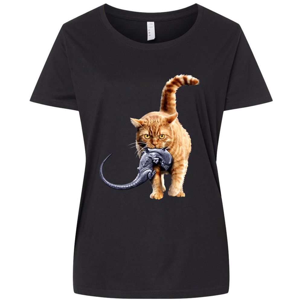 Ladies Curvy Jersey - TZC6UC8W - Blended Black - 1